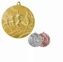 Auksinis medalis - bėgimas - plieno medalis 50mm