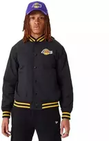 New Era NBA Los Angeles Lakers Script Bomber Jacket - 60332205