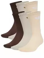 Adidas Trefoil Klasikinės kojinės su paminkštinimu, 6 poros, smėlio, rudos IX5274