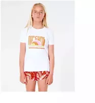 RIP CURL Marškinėliai "Surf Revival" - Mergaitei - balti