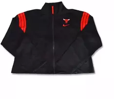 Nike Chicago Bulls Aikštės 75 treninginė striukė moterims Juoda/Universiteto raudona/Juoda - DB1394-010