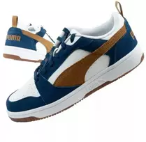 Puma Rebound v6 vyriški sportiniai kedai – madingi, patogūs, balti, tamsiai mėlyni, rudi