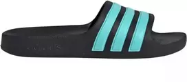 Adidas Adilette Aqua Slides vaikiškos šlepetės juodos ir mėlynos JS2497