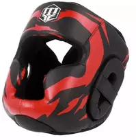 MASTERS KSS-FIGHT-GEAR bokso šalmas juodas ir raudonas