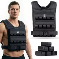 30 kg Svorinė treniruočių liemenė su skriemuliais W30B | DBX Bushido