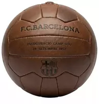FC Barcelona Camp Nou Retro Futbolo Kamuolys Oficialiai Licencijuotas Natūrali Oda B1048