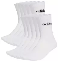 Adidas Cushioned Linear Crew kojinės, 10 porų, baltos, KF9091