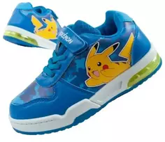 Vaikiški „Leomil“ sportiniai bateliai „Pokemon“, lengvi, su „velcro“ užsegimu ir LED lemputėmis, mėlyni