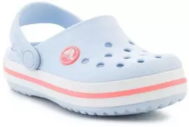 Blue CROCS CROCBAND KIDS CLOG T vaikiški klumpės, Mėlynas FROST/GUAVA 207005-4XQ