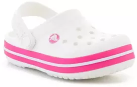 Pink CROCS CROCBAND vaikiškos klumpės T Baltas/Rožinis CRUSH 207005-6WU