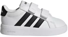 Adidas Grand Court 3.0 vaikiški bateliai, balti, HP3534