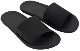 Vyriškos sportinės šlepetės Rider Feel Slide, patogios, juodos spalvos