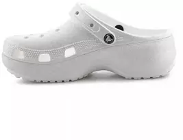 Moterų platforminiai klumpės Crocs Classic Platform Glitter Clog W 207241-0WV Chalk