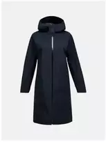Peak Performance Treeline Shell Parka moteriškas lietpaltis - juodas, dydis: M