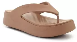 Šlepetės per pirštą CROCS GATAWAY PLATFORM FLIP, pieninio šokolado spalva, 209410-2JJ