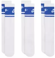 Nike Everyday Elevated ilgos kojinės, 3 poros, baltos ir mėlynos spalvos, IM7949 904