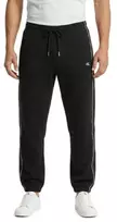 Calvin Klein Fleece kelnės su logotipu iš šonų, juodos - LZ04LE291G-UB1