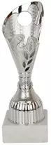 Sidabrinė plastikinė taurė (25 mm emblema)