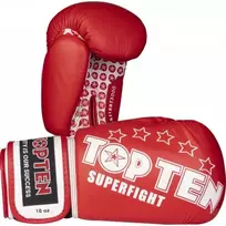 TOP TEN RTT-10 SUPERFIGHT 3000 STARS Bokso pirštinės (WAKO APPROVED naujos)