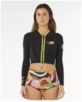 Rip Curl G-Bomb 1.5 Ls Fz Crop Jkt moteriška striukė, juoda
