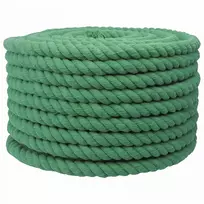 Medvilninė virvė 24 mm 25 m Žalia 100% Medvilnė