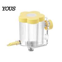 Cockatiel Water Dispenser Automatic Bird for Cage, Inside Outside Cage Mount Magnetic Parrot Bottle Feeder, Transparent Budgie Lovebird Finch geltona