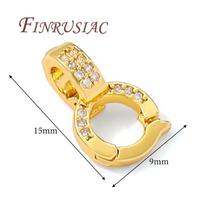18K Gold Plated Pendant Holder,Bail Clasp For Pendant,Necklace Bails,Connectors For Jewelry,DIY Accessories 2 pieces