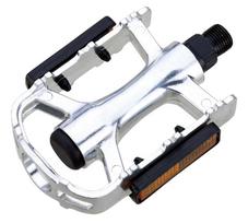 Pair Bike Aluminium Alloy Bicycle Folding Pedals Replacement Part Cheap Bicycle Pedals Electric Scooter Bicycle Pedals Ball Bearing šviesiai pilka spalva