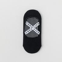 Women's Invisible Spandex/Nylon/Cotton Thin Boat Socks Non-Slip Yoga Band Cuff Indoor Dancing Cute Trendy Spring Summer High X135 35-40 juoda