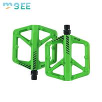 SeeMore Ultralight Aluminum Alloy Platform Pedals for MTB Cruisers & Road Bicycles-Durable Design Pedal žalia