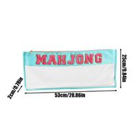 Mahjong Tile Bag Waterproof Large Mahjong Tile Holder Portable Organizer Case for Business Studio Home Travel Game Night