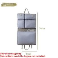 Travel Packing Cube With Foldable Hanging Feature For Suitcase Organization And Laundry Gray 6 Shades