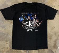 Men's and Women's T-shirts CKY band 25 Years Tour 2024 Short T-Shirt Men Women Cotton Tee L