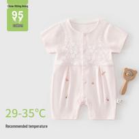 Summer Baby Butterfly Short Sleeve Air Conditioning Clothes for Newborns, Boys, and Girls 59 (for 0-1 month)