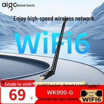 AIGO WK900-G WiFi 6 Dual-Band USB Adapter with Bluetooth (CN version)