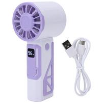 Mini Portable Fan Powerful Handheld Fan USB Rechargeable Personal Small Hand Fan Quiet for Travel Makeup Indoor Outdoor Purple