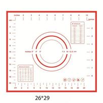 Silicone Kneading Pad Food Grade Thickened Large Non-Slip Rolling Pad Chopping Board Baking Pad Household Mixing Pad 26*29CM