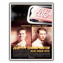 FIGHT CLUB SIGN METAL WALL PLAQUE Man Cave Movie Cinema room poster printAluminum 20x30cm（7.8x11.8inch） brown
