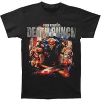 Men's Five Finger Death Punch Baseball Bat T-shirt Medium Black L