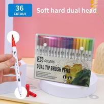 Set of 36 Dual Brush Marker Pens for Drawing Coloring Books Journaling Note Taking Art Project Planning