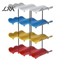 Water Glass Drying Rack Wave Board Cup Holder, Vertical Storage Space Saving Three-layer Shelf Design, Stable Assembled Slot Easy Access Kitchen 4-Layers