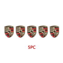 Automobilio nuotolinio rakto lipdukas Aliuminio emblemos dekoracija Lipdukas Porsche Panamera Taycan 911 718 Macan Cayenne Boxster Cayman 918