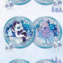 Genuine My Little Pony Double Sided Candy Badge Stellar Fantasy Edition Vol.2 Designated Style Anime Character Toy Gifts