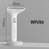 1pcs Curved Blade Pet Hair Remover Comb One-click Push Shedding Brush for Dog Cat Floating Hair & Knot Removal