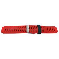 Bracelet silicone - MY-MONTRE - Pour Garmin Forerunner 220/235 - 16/22mm - Noir - Boucle acier poli juoda