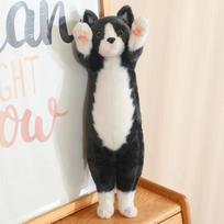 25/40/58cm Funny Joy Cute Soft Standing Pose Cat Plush Toys Pause Pillow  Home Decor Doll for Kids Girl Gift 40cm ruda
