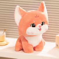 Cute Long-Tail Fox Doll Stuffed Animal Plush Toy Huggable Soft Cartoon Fox Gift Perfect Christmas Present 35cm oranžinė