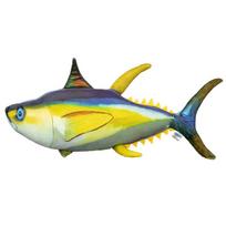 60-150CM Giant Size Lifelike Yellow Fish Plush Toy Sea Animal Colorful Tunas Soft Toys Stuffed Animal Children'S Birthday Gifts 60cm geltona