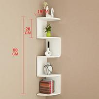 Modern Wall Mounted Storage Rack Space Saving Durable Multi-layer Shelf Compact Design Triangular Corner Shelf Bedroom balta