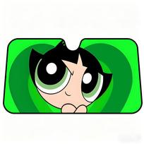 Cartoon T-The P-Powerpuff G-Girls Sun Visor Car Windshield Sunshade  Foldable Automotive  Protection Sun Block Cover